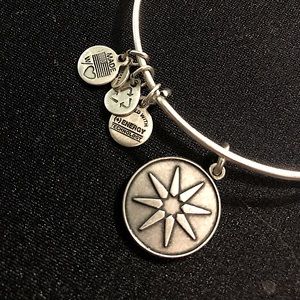 Alex and Ani Silver Starburst bracelet